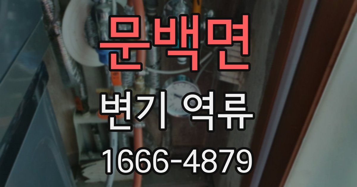 문백면 변기 역류