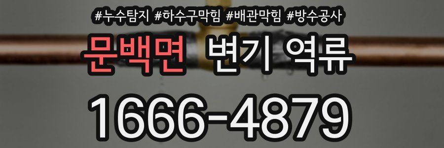 문백면 변기 역류