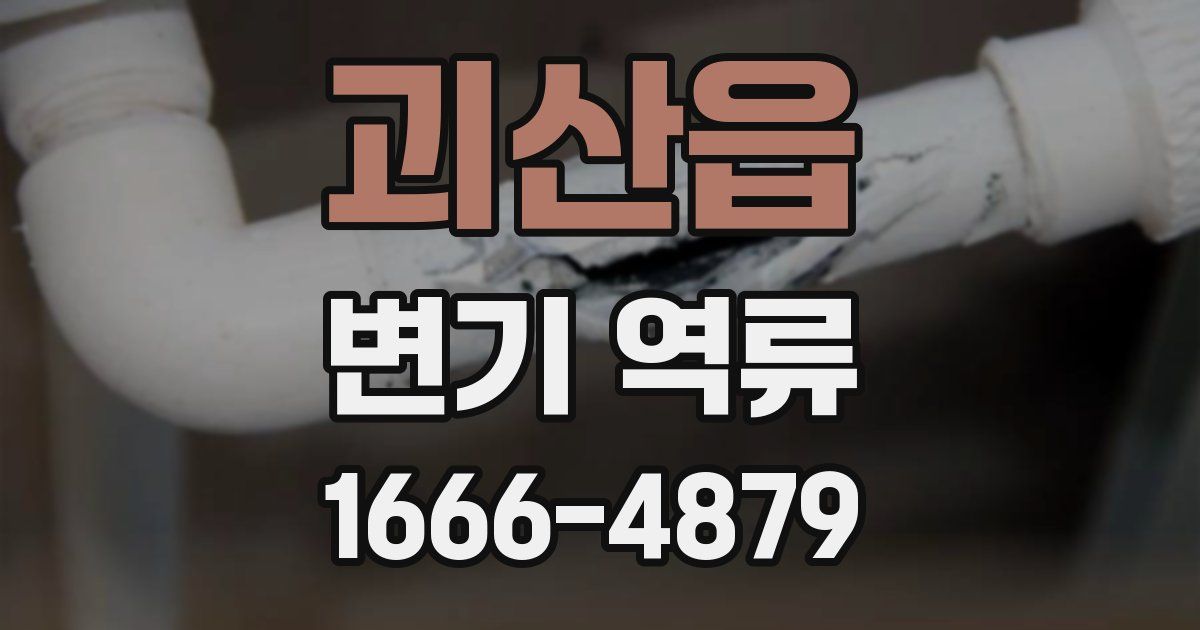 괴산읍 변기 역류