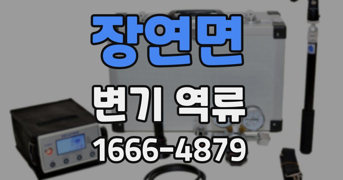 장연면 변기 역류
