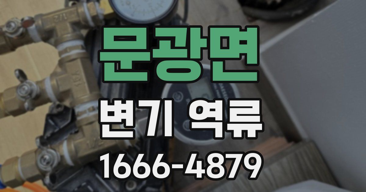 문광면 변기 역류