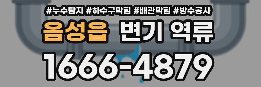 음성읍 변기 역류