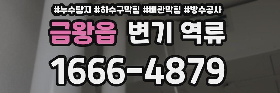 금왕읍 변기 역류