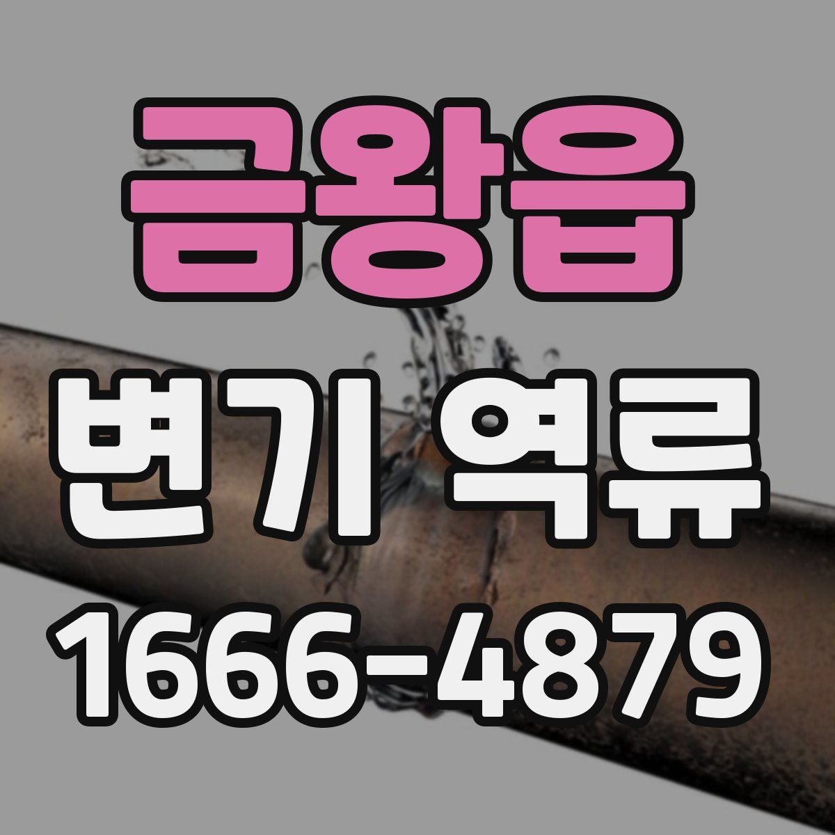 금왕읍 변기 역류