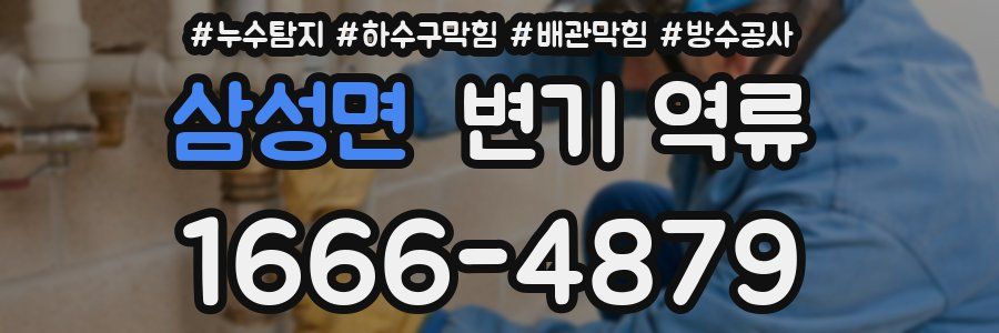 삼성면 변기 역류