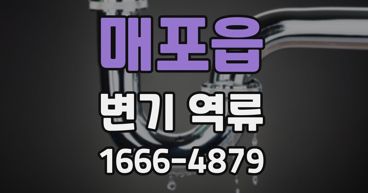 매포읍 변기 역류