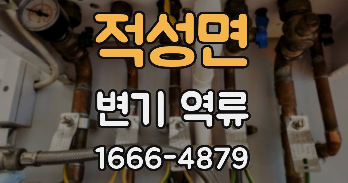 적성면 변기 역류