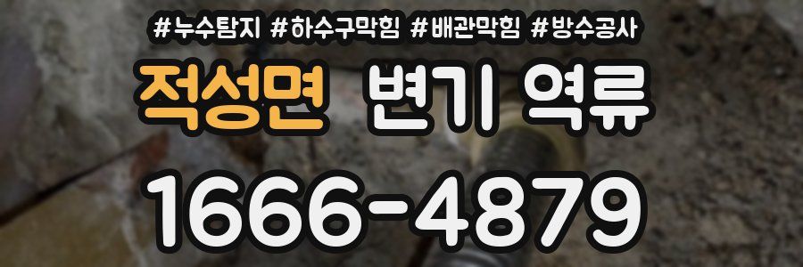 적성면 변기 역류