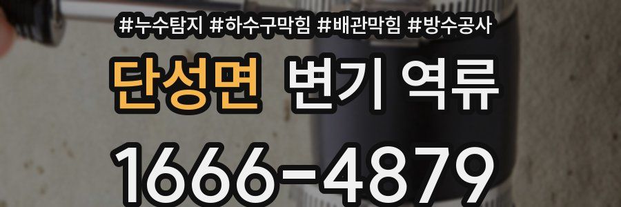 단성면 변기 역류