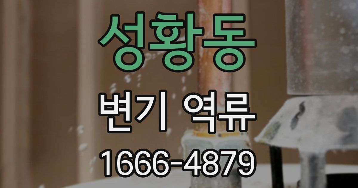 성황동 변기 역류