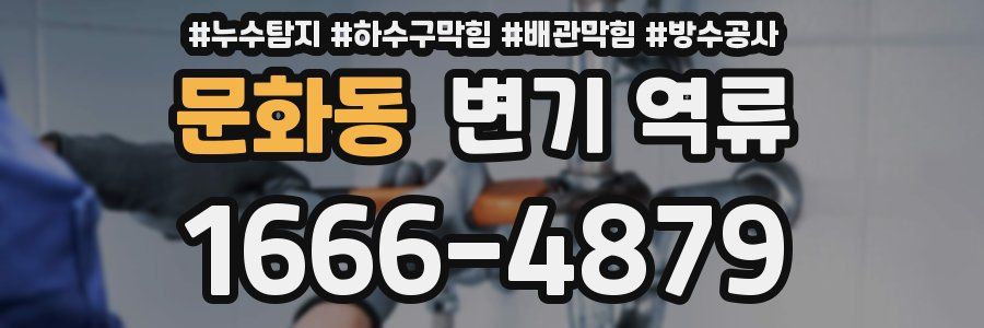 문화동 변기 역류