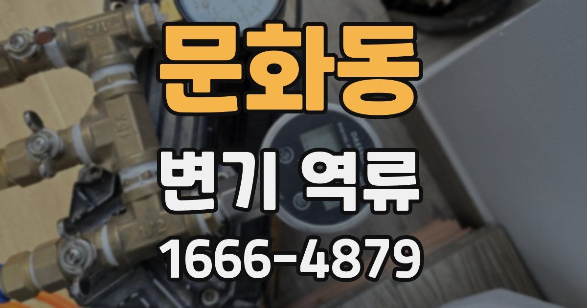 문화동 변기 역류