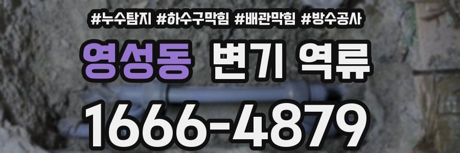 영성동 변기 역류