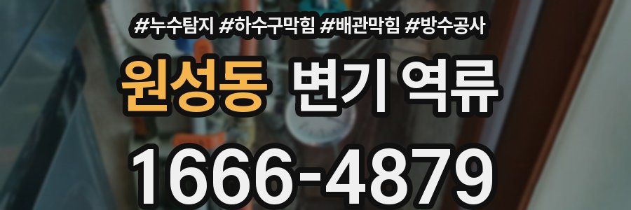 원성동 변기 역류