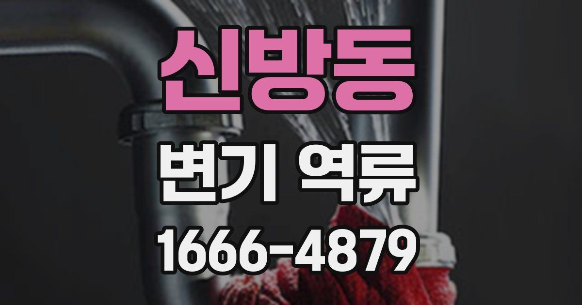 신방동 변기 역류