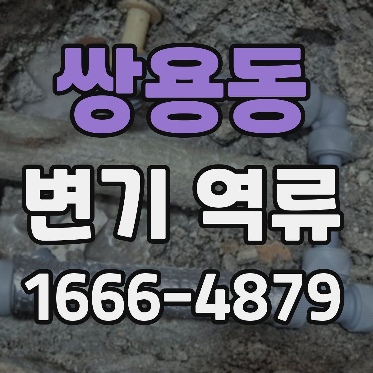 쌍용동 변기 역류