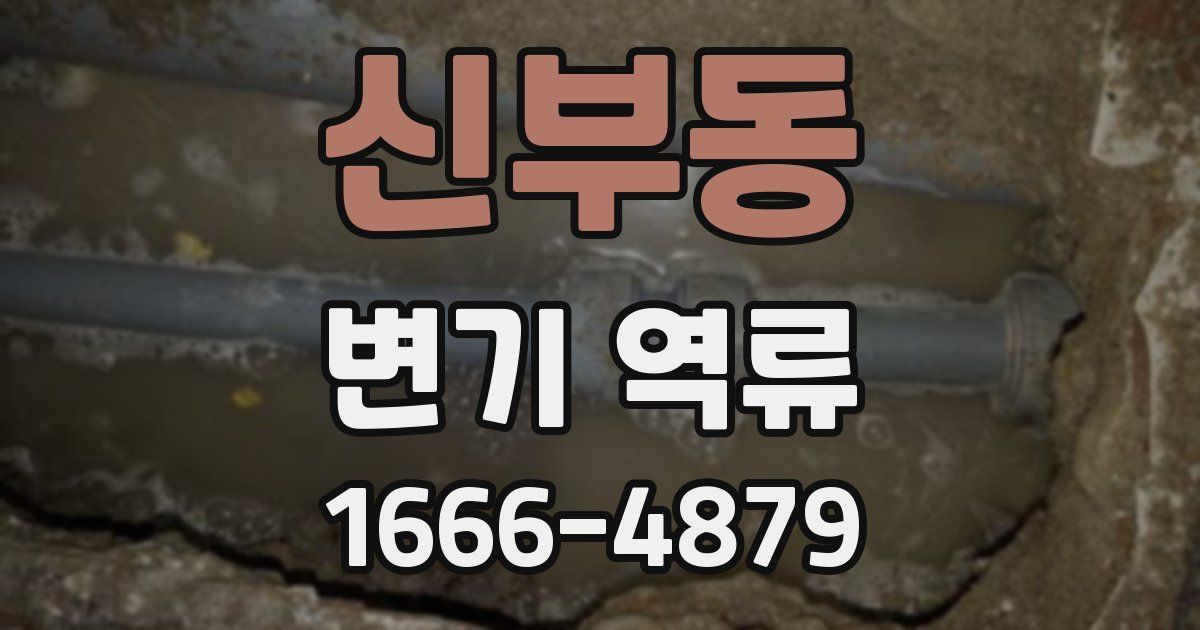 신부동 변기 역류