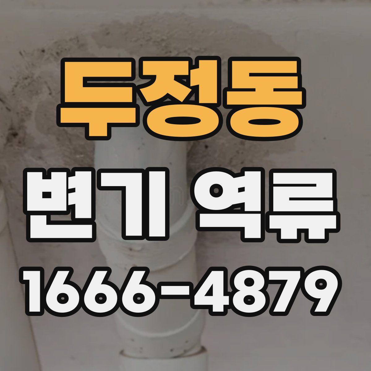 두정동 변기 역류