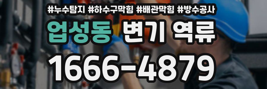 업성동 변기 역류