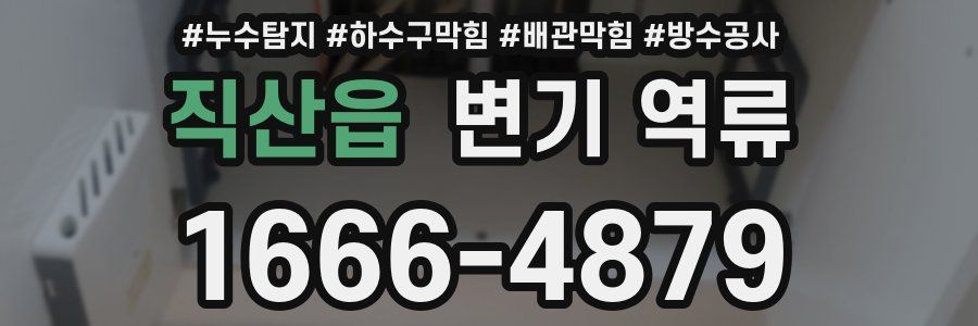 직산읍 변기 역류