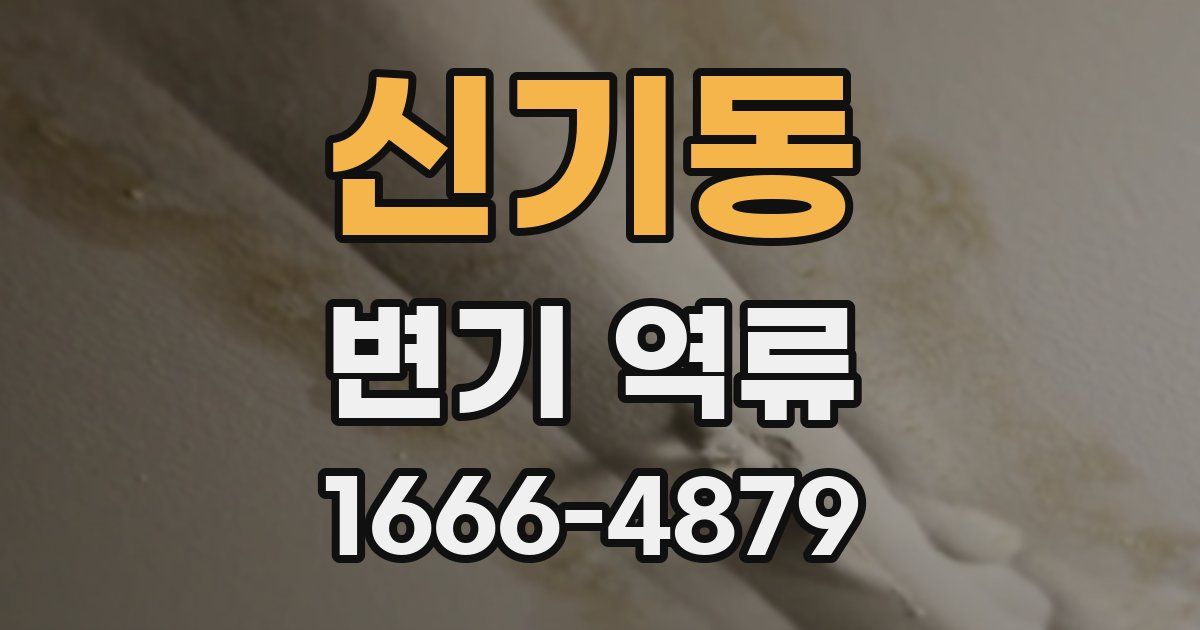 신기동 변기 역류
