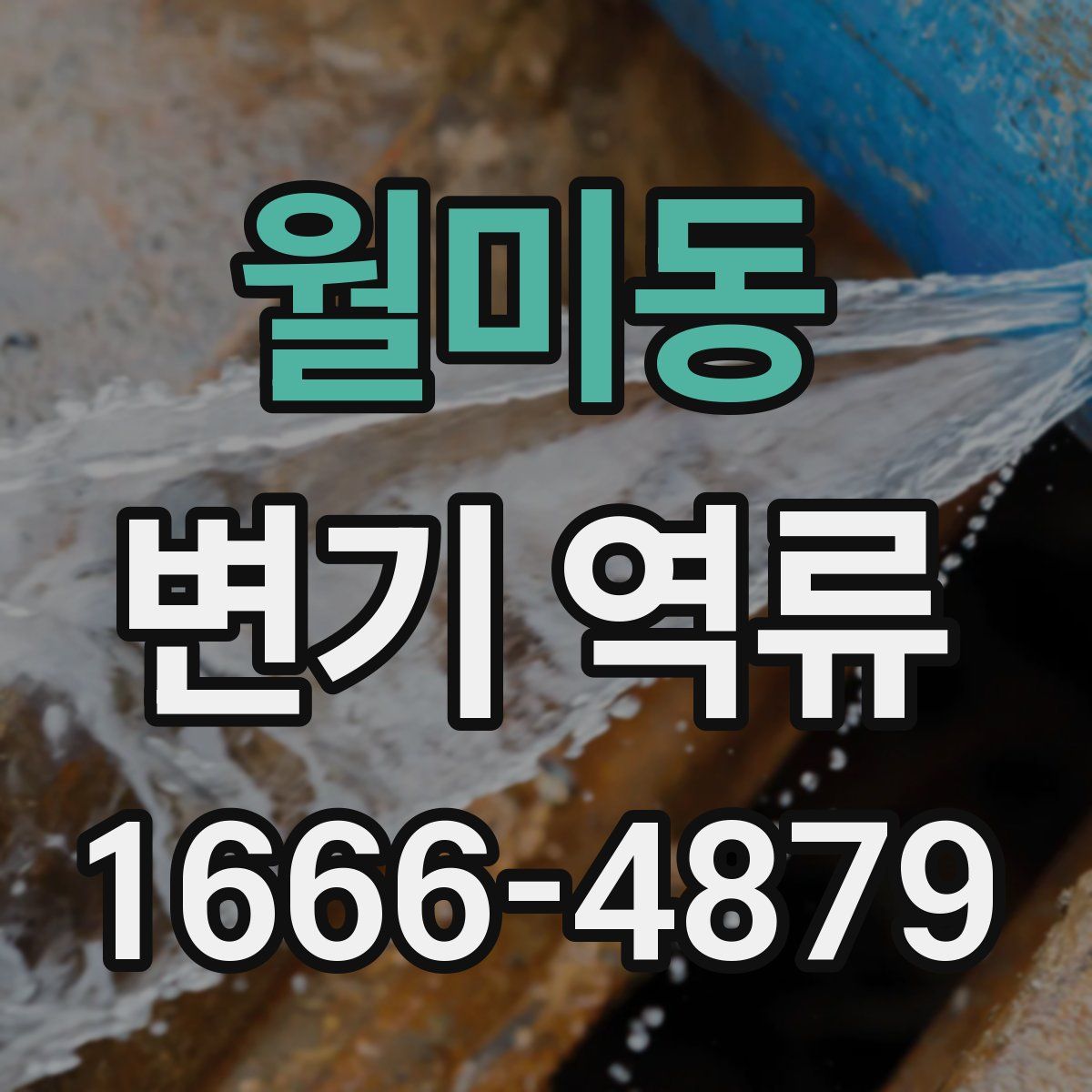 월미동 변기 역류