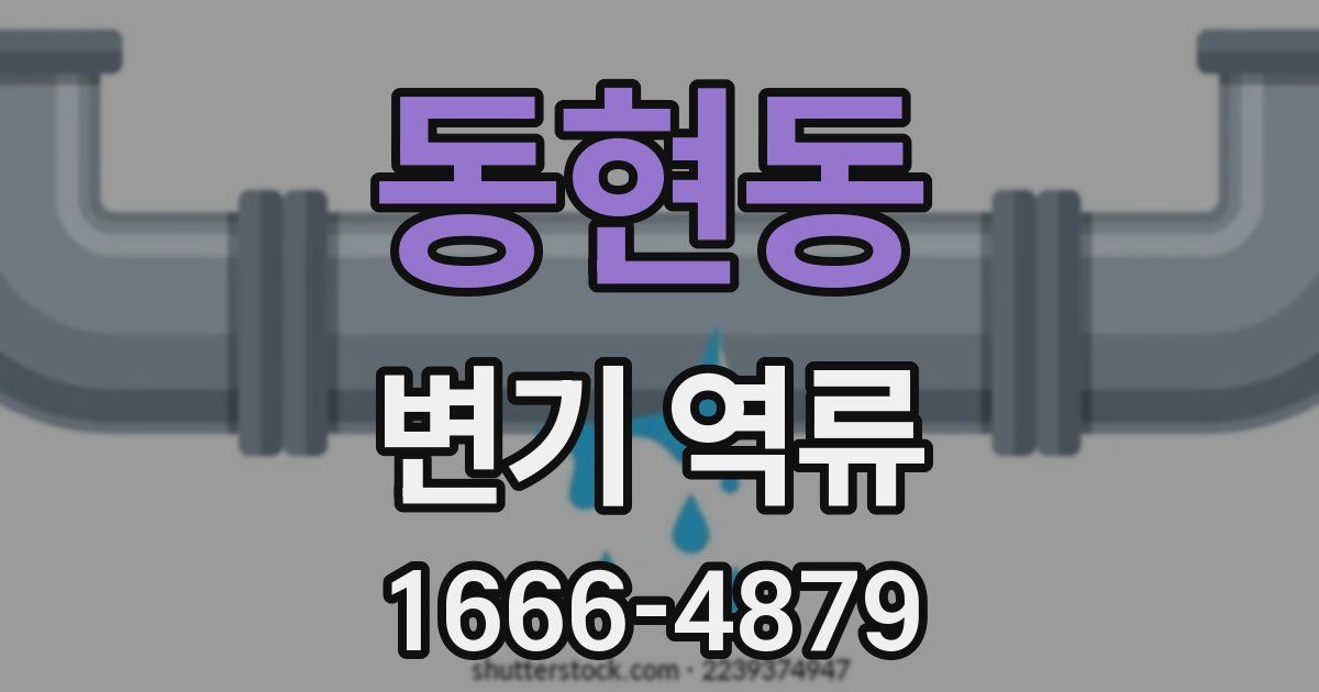 동현동 변기 역류