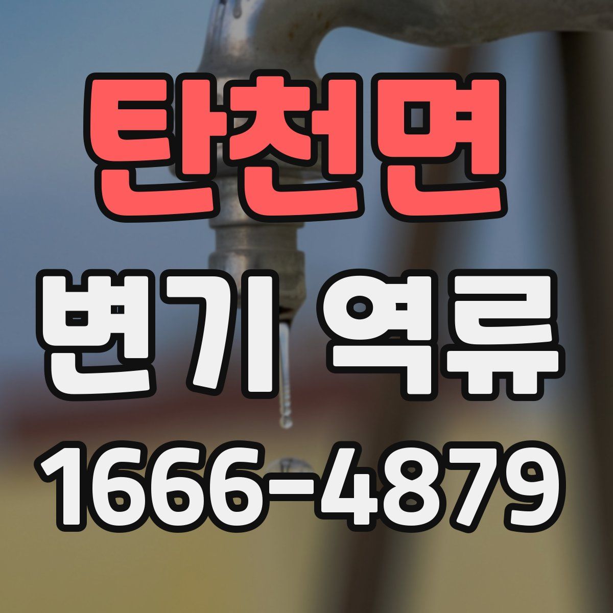 탄천면 변기 역류