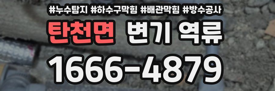탄천면 변기 역류