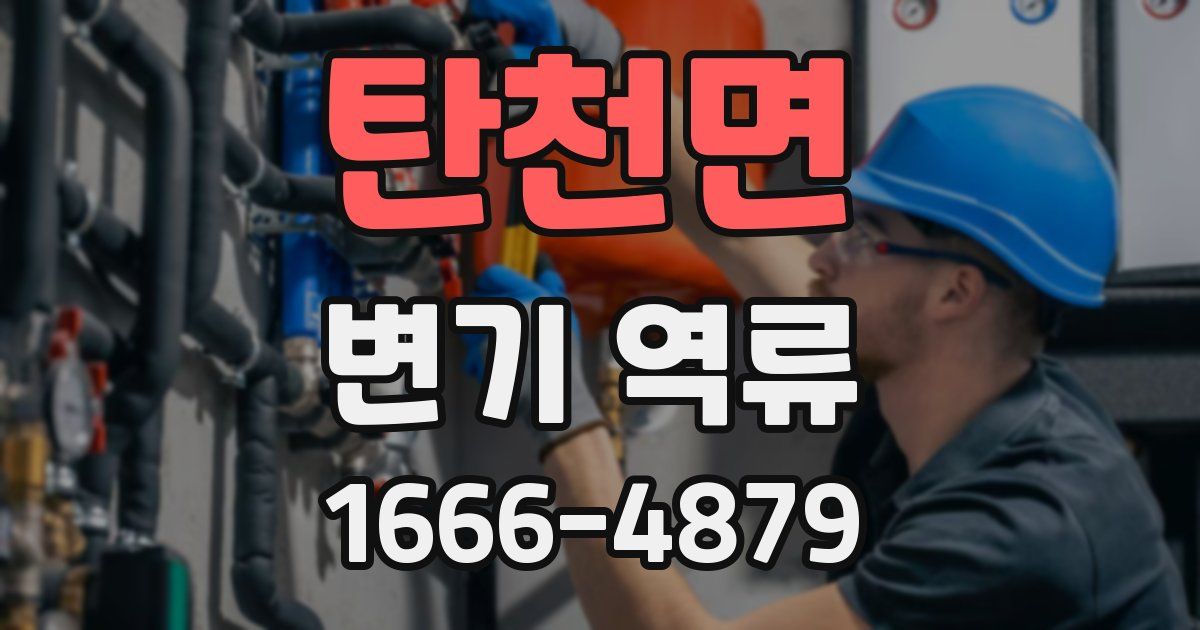 탄천면 변기 역류