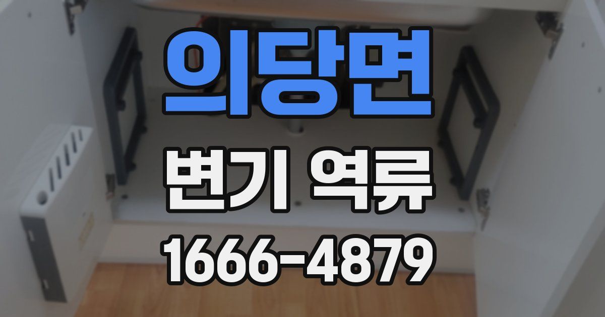 의당면 변기 역류