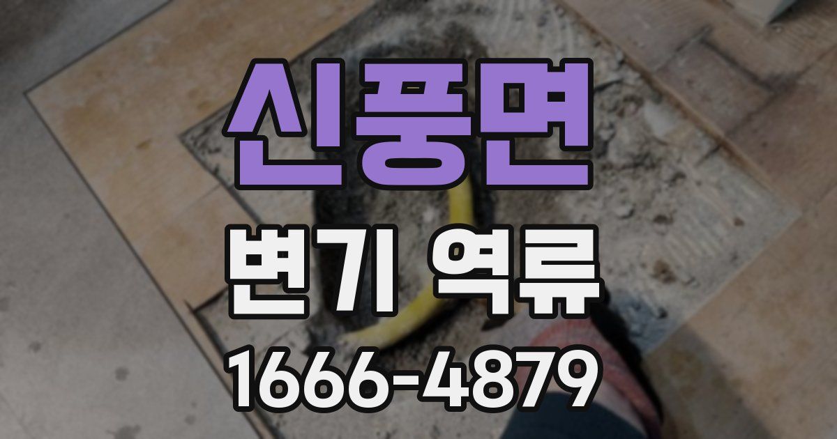 신풍면 변기 역류