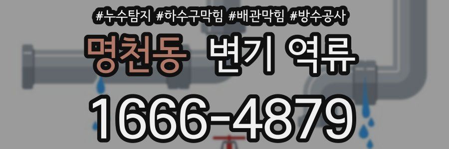 명천동 변기 역류