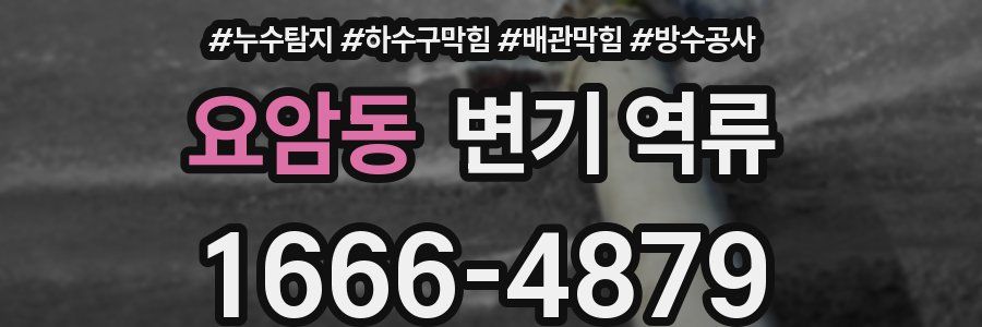 요암동 변기 역류