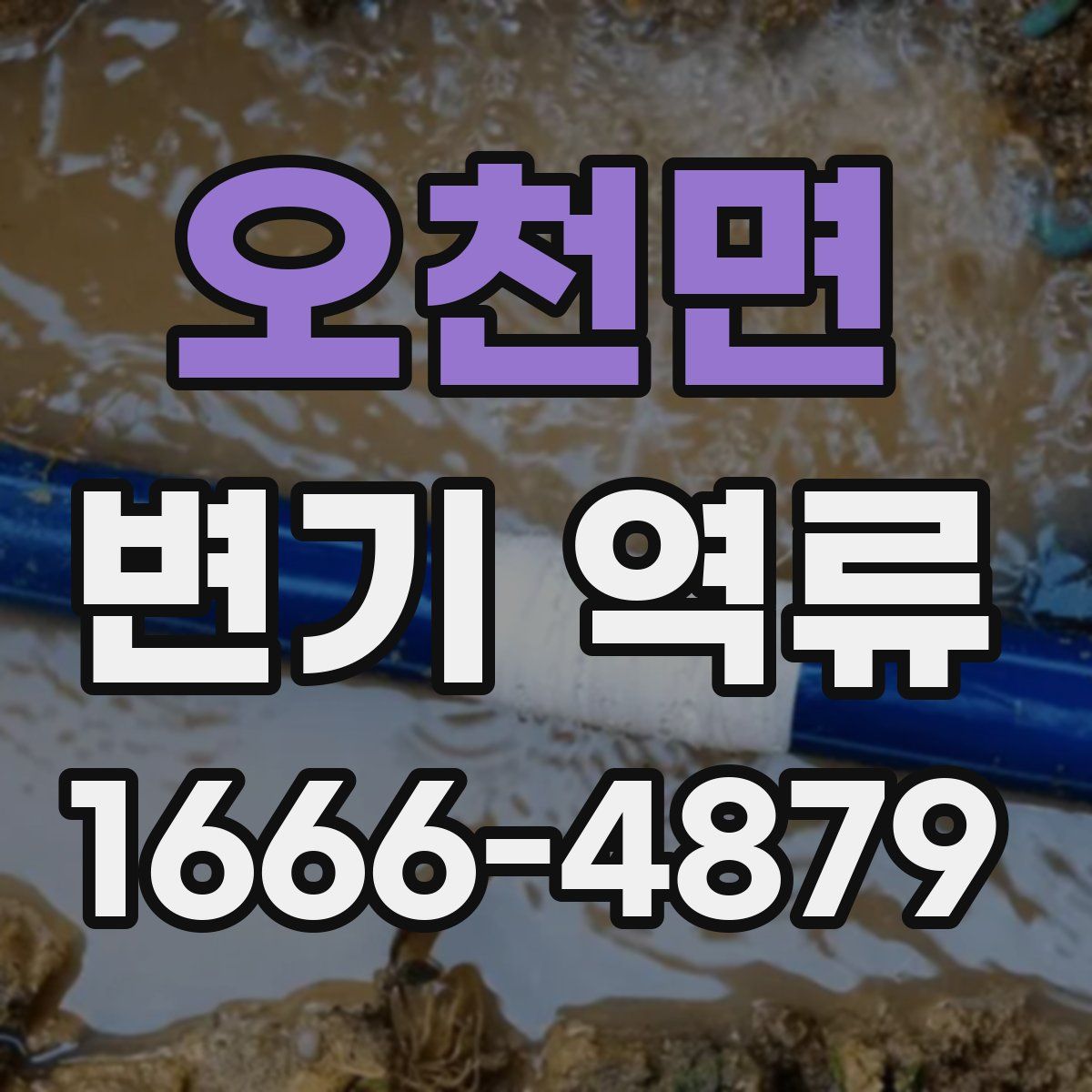 오천면 변기 역류
