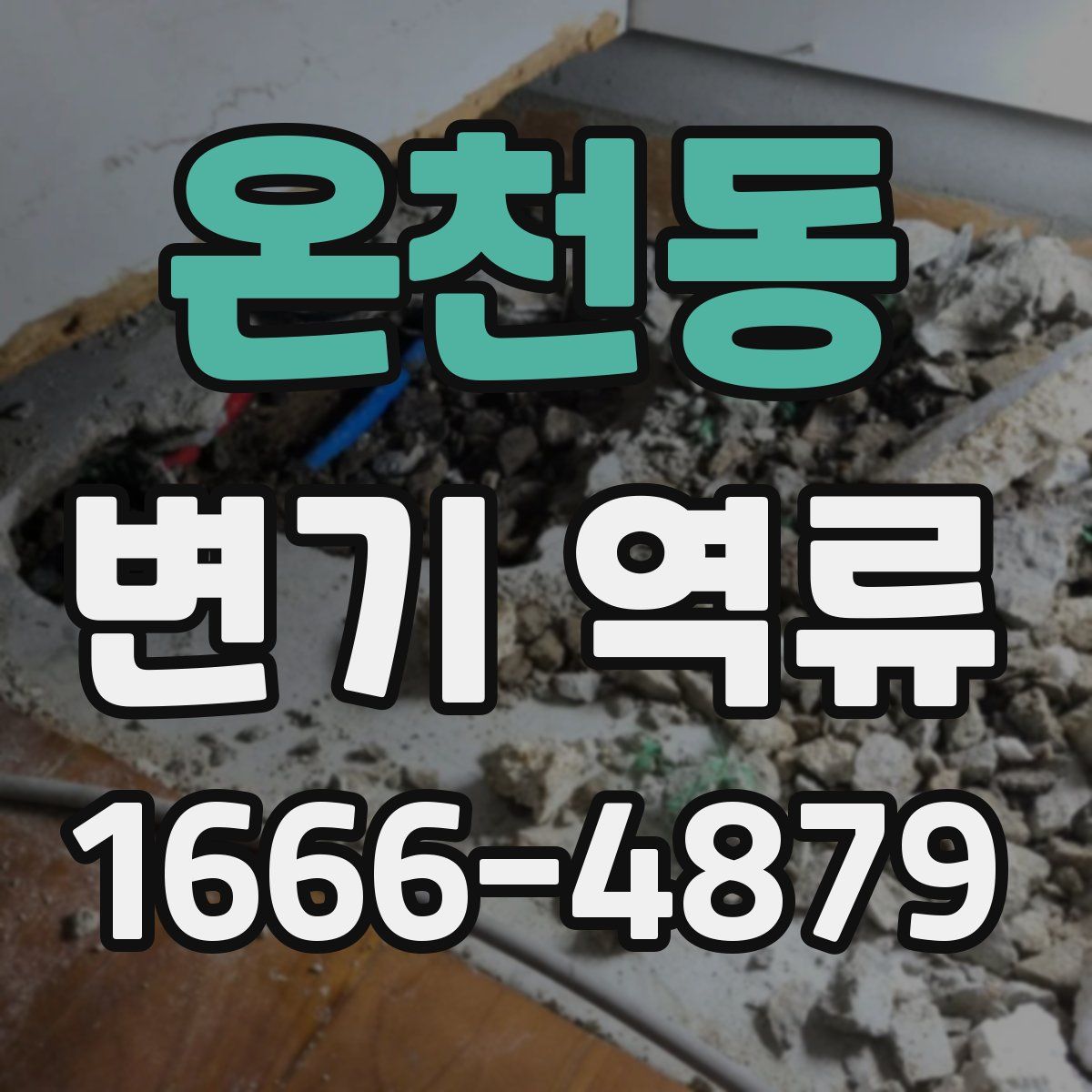 온천동 변기 역류