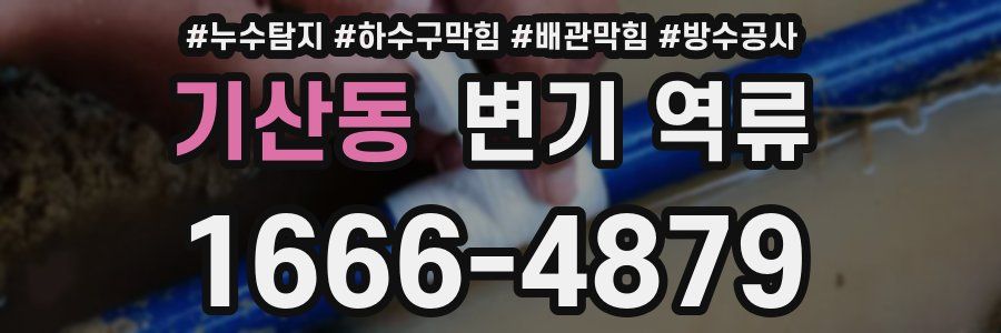 기산동 변기 역류