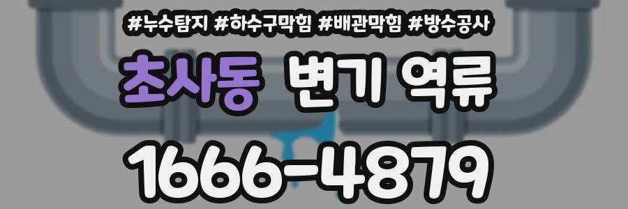 초사동 변기 역류