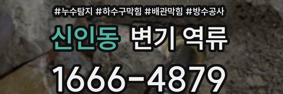 신인동 변기 역류