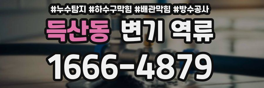 득산동 변기 역류