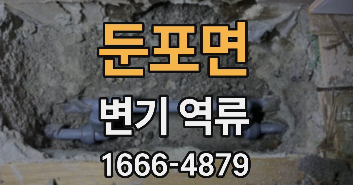 둔포면 변기 역류