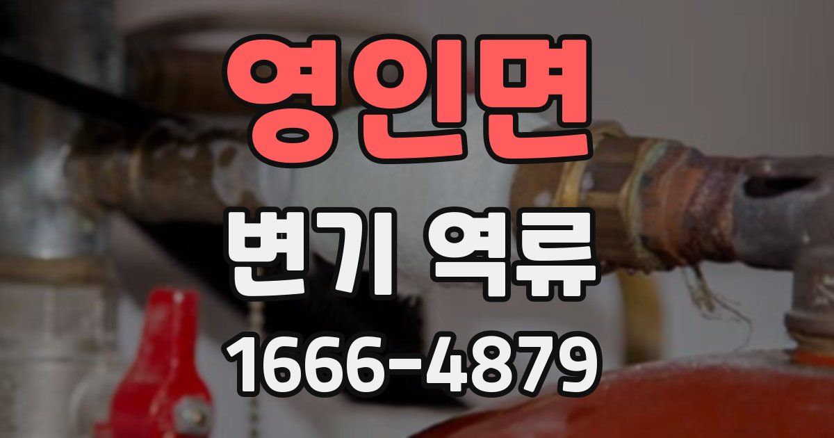 영인면 변기 역류