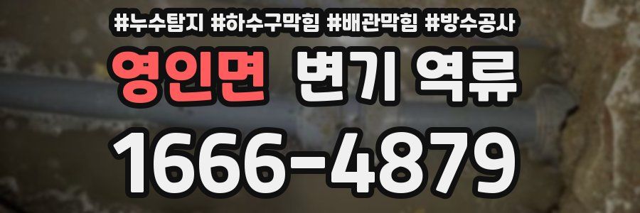 영인면 변기 역류