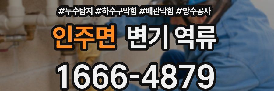 인주면 변기 역류