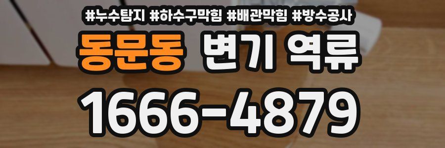 동문동 변기 역류