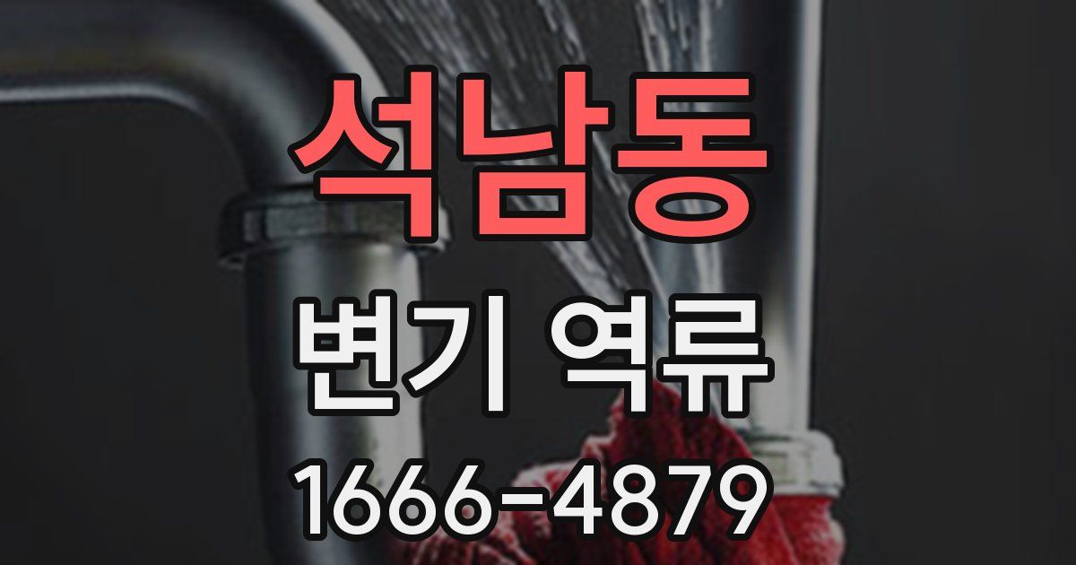 석남동 변기 역류