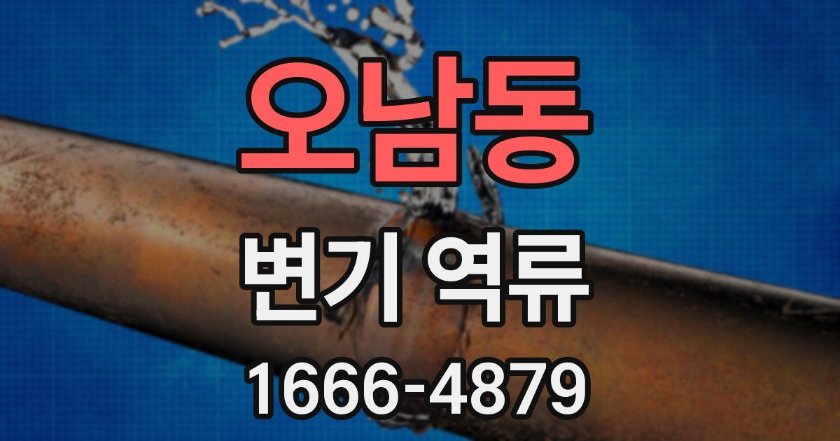 오남동 변기 역류