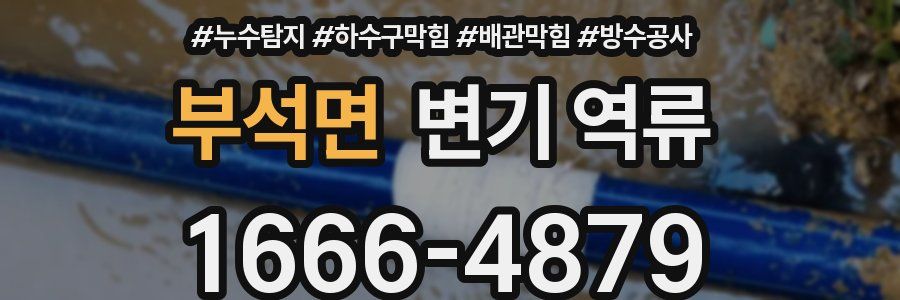부석면 변기 역류