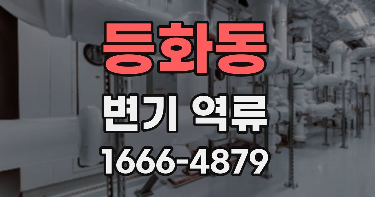 등화동 변기 역류