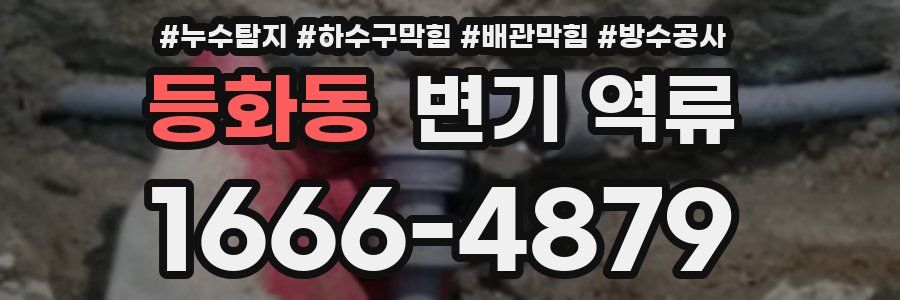 등화동 변기 역류